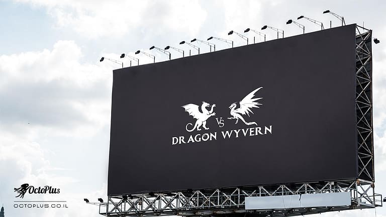 עיצוב לוגו - Dragon VS Wyvern