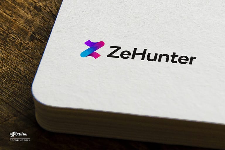 עיצוב לוגו - Zehunter